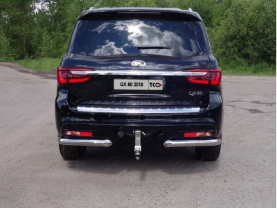 Фаркоп ТСС с лого Infiniti шар E для Infiniti QX80 2018-2021
