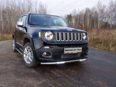 Накладка решётки радиатора нижняя 12 мм ТСС для Jeep Renegade 2015-2021