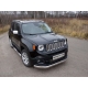Пороги труба овальная с накладками 120х60 мм ТСС для Jeep Renegade 2015-2021