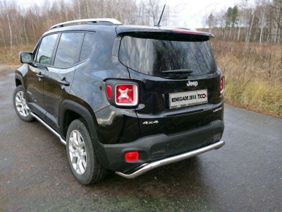 Пороги труба 60 мм ТСС для Jeep Renegade 2015-2021