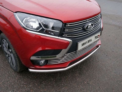 Накладка решётки радиатора верхняя 12 мм ТСС для Lada XRay 2016-2021