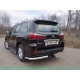 Защита задняя уголки 76 мм ТСС для Lexus LX-570/450d 2015-2021