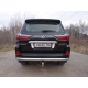 Защита заднего бампера овальная 75х42 мм ТСС для Lexus LX-570/450d 2015-2021