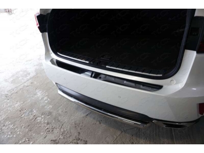 Защита заднего бампера центральная 60 мм ТСС для Lexus RX-200t/350/450h 2015-2021