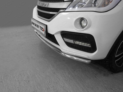 Защита переднего бампера 42 мм ТСС для Lifan X60 2016-2021