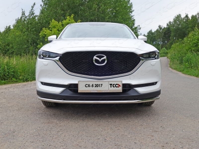 Защита переднего бампера 42 мм ТСС для Mazda CX-5 2018-2021