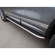 Пороги овал с площадкой нержавеющий лист 75х42 мм ТСС для Mazda CX-5 2015-2021
