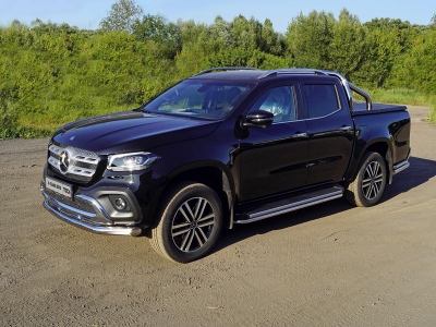 Защита переднего бампера 76 мм для Mercedes-Benz X-Class 2018-2021