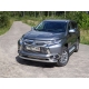Накладка решётки радиатора 16 мм ТСС для Mitsubishi Pajero Sport 2016-2020
