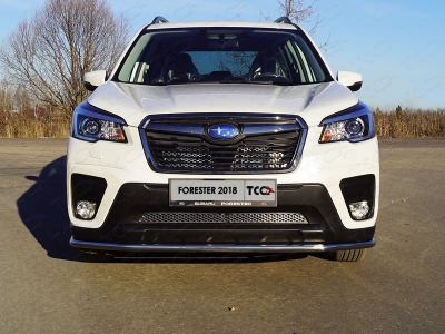 Защита переднего бампера 42 мм ТСС для Subaru Forester SK 2018-2021