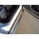 Пороги с площадкой нержавеющий лист 60 мм ТСС для Subaru Forester SK 2018-2021