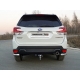 Защита задняя длинные уголки 60 мм ТСС для Subaru Forester SK 2018-2021