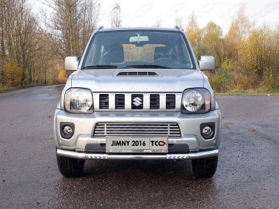 Решетка радиатора нижняя 12 мм ТСС для Suzuki Jimny 2012-2018