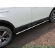 Пороги труба овальная с накладками 120х60 мм ТСС для Toyota RAV4 2015-2019