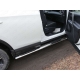 Пороги труба овальная с накладками 120х60 мм ТСС для Toyota RAV4 2015-2019