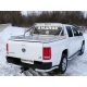 Пороги с площадкой алюминиевый лист 60 мм ТСС для Volkswagen Amarok 2016-2021