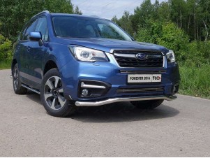 Защита переднего бампера 60 мм для Subaru Forester № SUBFOR16-28