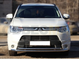 Защита передняя двойная 53-43 мм для Mitsubishi Outlander № MOUS2012_1.1