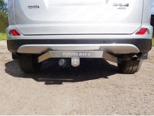 ТСУ Фаркоп ТСС надпись Toyota RAV4, шар E нержавеющий для Toyota RAV4 № TCU00068N