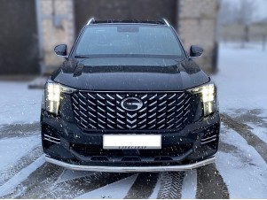 Защита переднего бампера с подгибами d-60 для GAC GS8 II Рестайлинг 2021 – н.в. GGS8_1.1