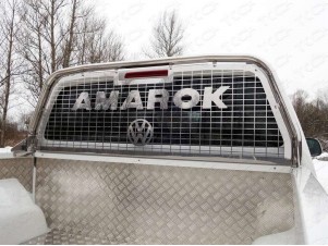 Защита кабины и заднего стекла 75х42 мм для Volkswagen Amarok № VWAMAR17-37