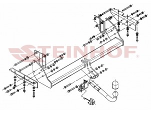 ТСУ Фаркоп Steinhof шар A для Mitsubishi Pajero 4 № M-352