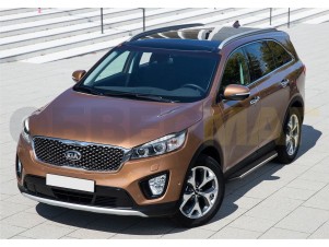 Пороги алюминиевые Rival Premium для Kia Sorento Prime № A180ALP.2803.3