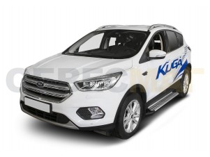 Пороги алюминиевые Rival BMW-Style для Ford Kuga № D180AL.1804.2