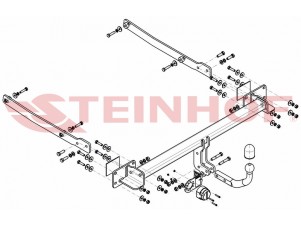 ТСУ Фаркоп Steinhof шар A на купе для Mercedes-Benz C-Class W204/E-Class W212 № M-150