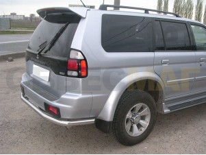 Защита заднего бампера 60 мм полноразмерная для Mitsubishi Pajero Sport № MPS 2