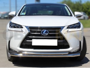 Защита передняя двойная 60-43 мм для Lexus NX200t № LNXT_1.1