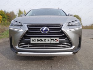 Защита передняя овальная 75-42 мм для Lexus NX-300h № LEXNX300H14-01