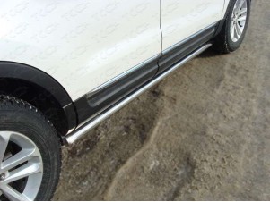 Пороги труба 60 мм для Ford Explorer № FOREXPL12-06