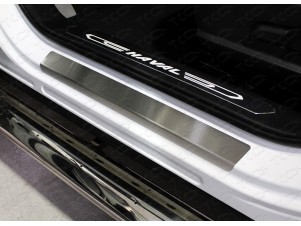 Накладки на пороги шлифованный лист 4 штуки для Haval F7 № HAVF719-09